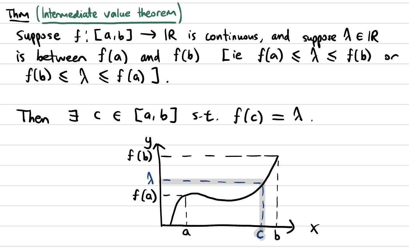 Intermediate Value Theorem